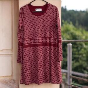Aventura Womens Red Knit Long Sleeve Size S Dress Clothing Conscious Australian